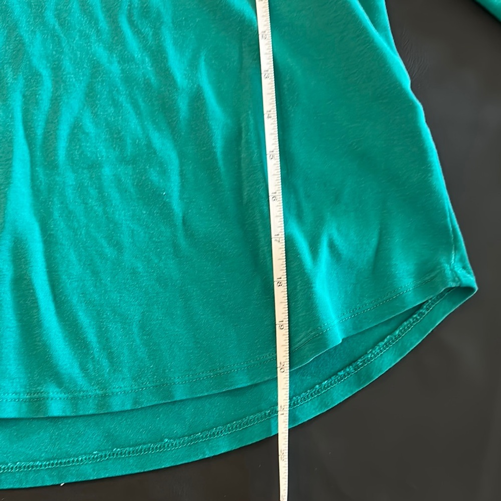 Chico's Ultimate Tee Teal 3/4 Sleeve Shirt - Picture 4 of 5